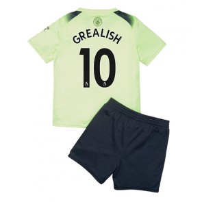 Manchester City Jack Grealish #10 babykläder Tredje Tröja barn 2022-23 Korta ärmar (+ Korta byxor)